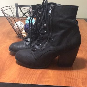 Cute black booties